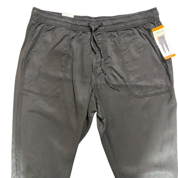 Orvis Womens XXL Pants Joggers Black Pull On Lyocell Lightweight Comfy NEW - Picture 2 of 10